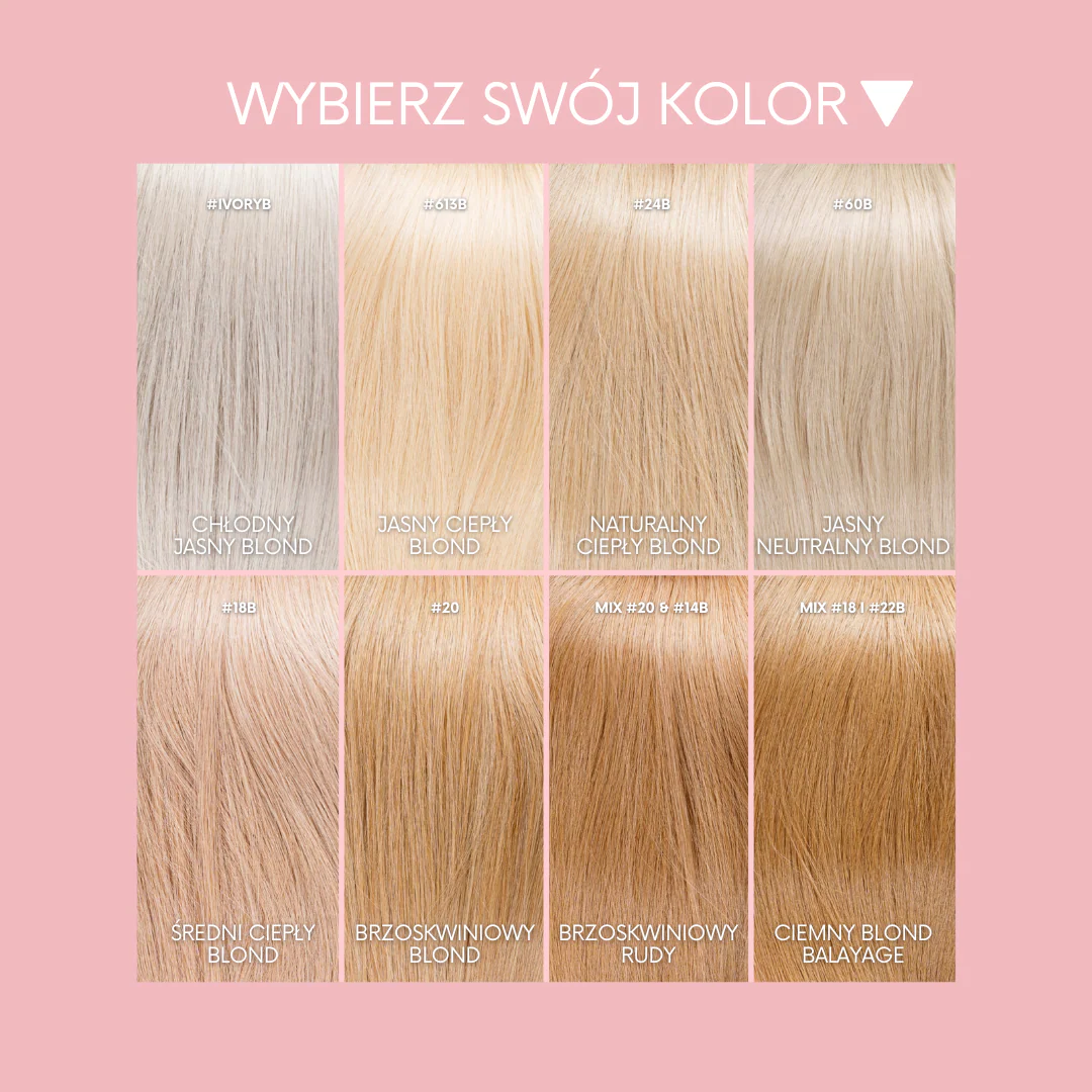KUCYK NATURALNY 50-70 CM #18 i #22B BALAYAGE CIEMNY BLOND - Image 13