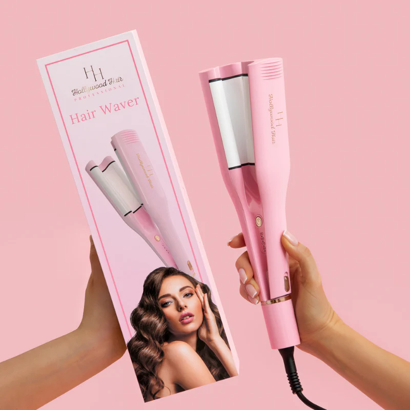 Niezniszczalne Fale w 5 Min – falownica do włosów Hollywood Hair Barbie Pink - Image 3
