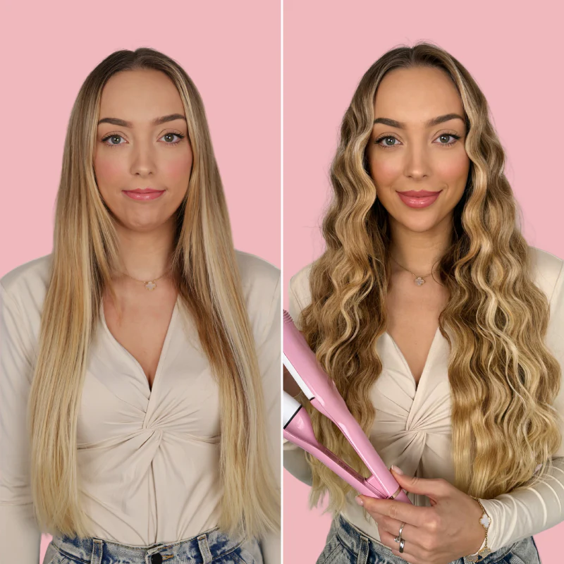 Niezniszczalne Fale w 5 Min – falownica do włosów Hollywood Hair Barbie Pink - Image 6