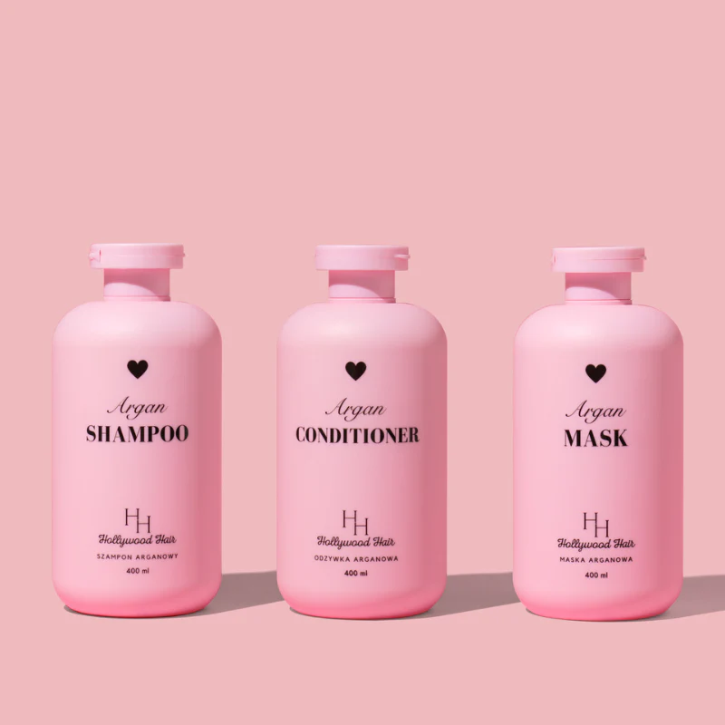 Odżywka Arganowa z Prowitaminą B5 – Extra Nawilżenie Hollywood Hair 400 ml - Image 3